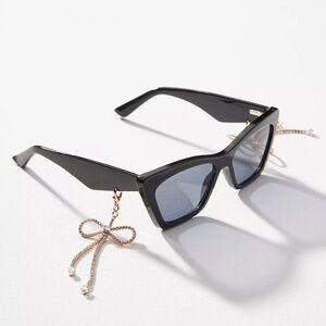 Anthropologie NWOT Bow Rhinestone Charm Sunglasses